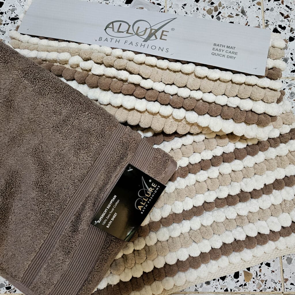 allure bath fashions bathmat and towels