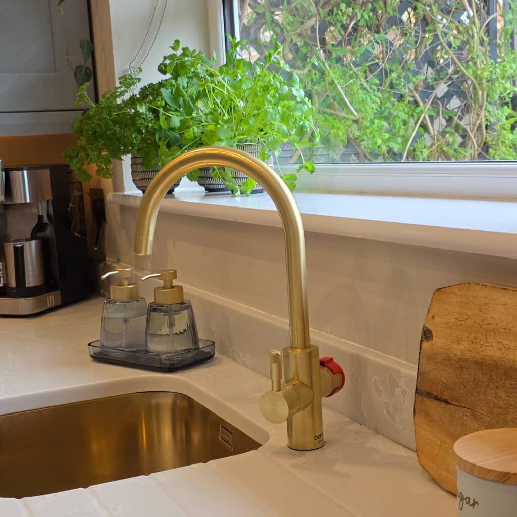 QETTLE boiling water tap review. QETTLE tap safety cap